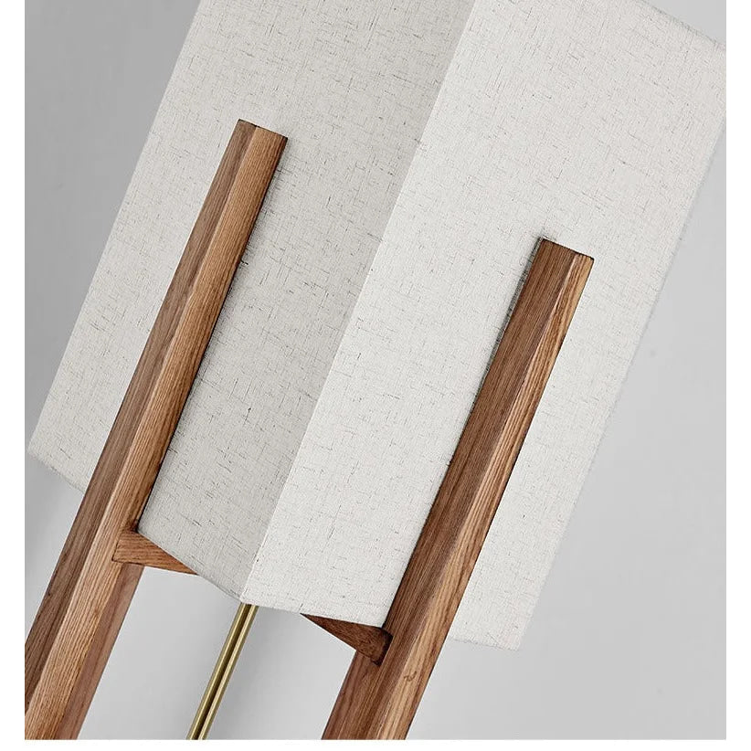 Mid Century Table Lamp | Japanese Light | Rustic | Wood Floor | Casalola