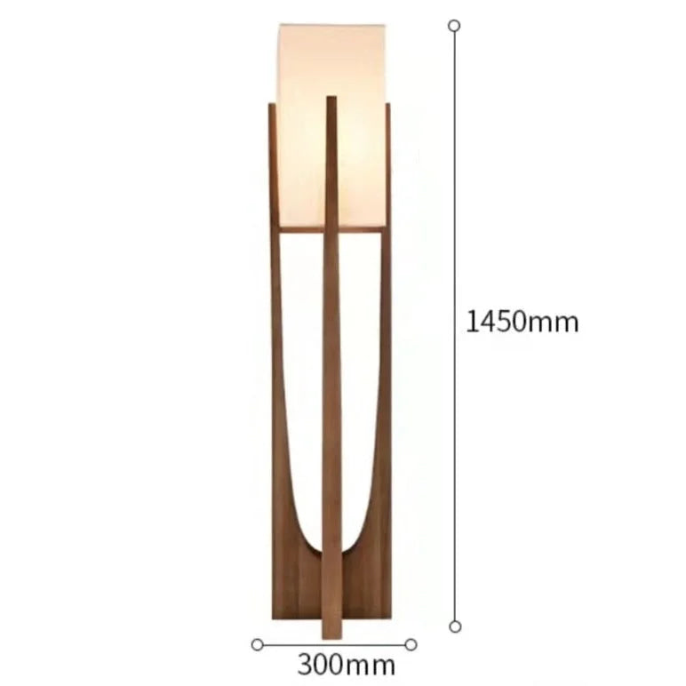 Mid Century Table Lamp | Japanese Light | Rustic | Wood Floor | Casalola