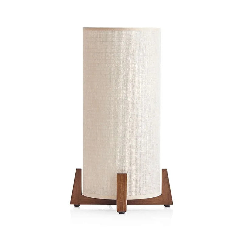 Solid Wood Floor Lamp Minimalist White Cloth Lampshade Japandi Decor | Cl420025