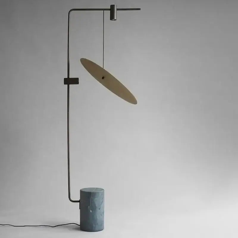 Mid-modern Marble Floor Lamp for Living Room Bedroom - Lamps