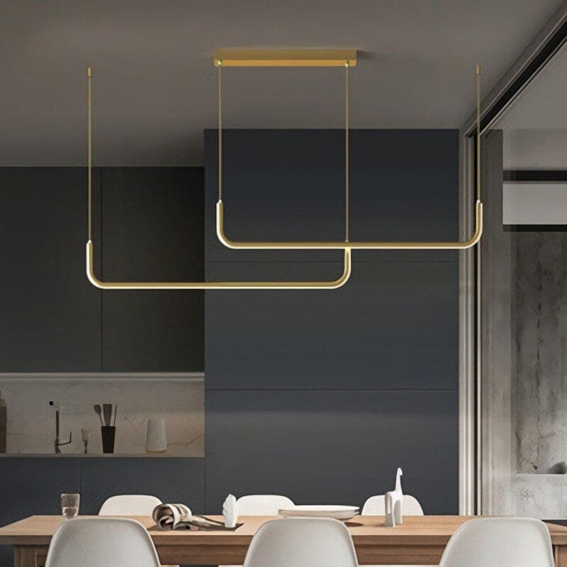 Led Kitchen Island Linear Pendant Lighting | Modern Chandelier Light for Dining Room | Casalola - Lamps