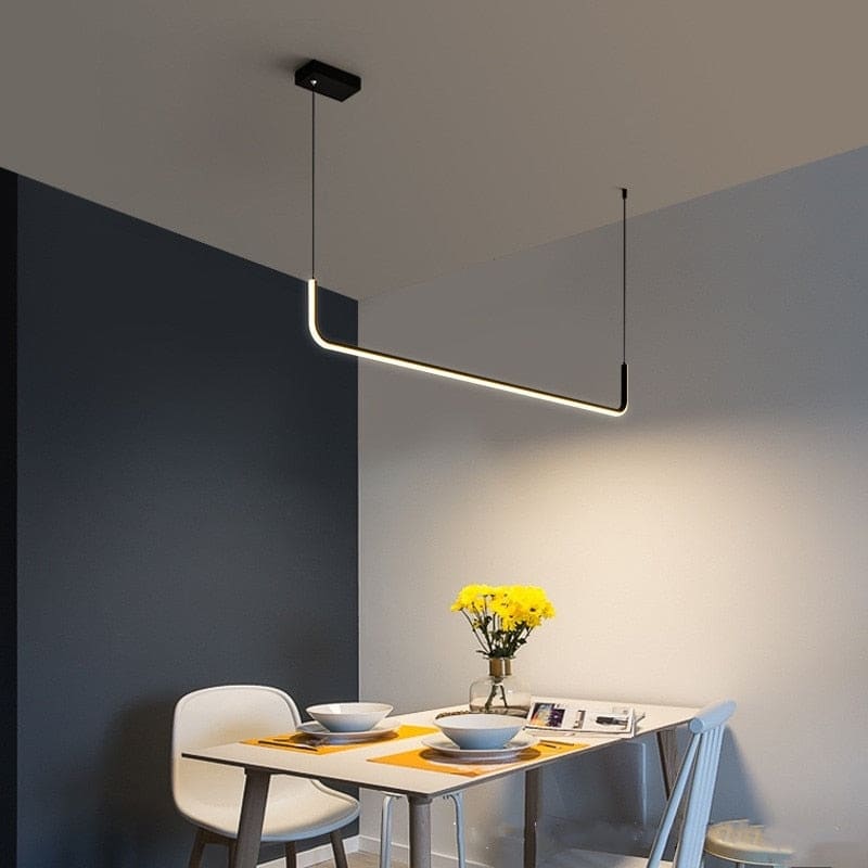 Led Kitchen Island Linear Pendant Lighting | Modern Chandelier Light for Dining Room | Casalola - Lamps