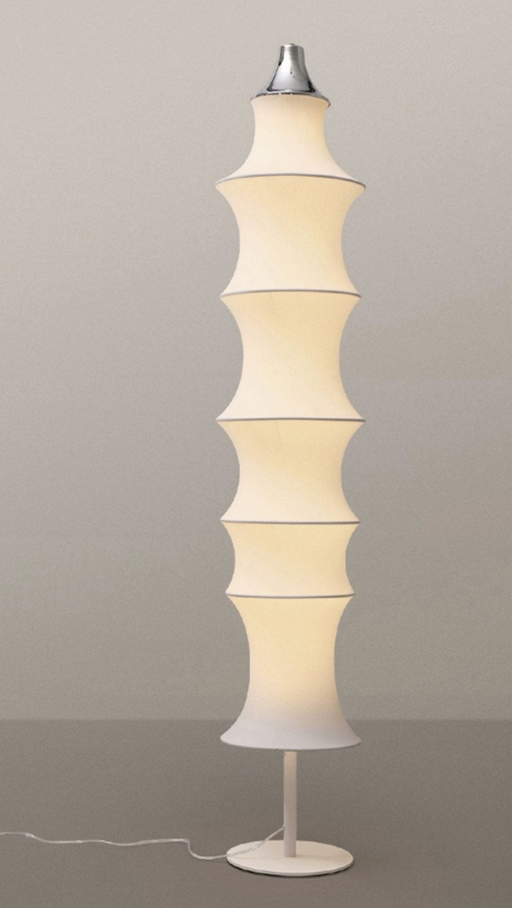 Modern Minimalism Floor Lamp in Fabric and Iron for Living Room or Bedroom - Lamps