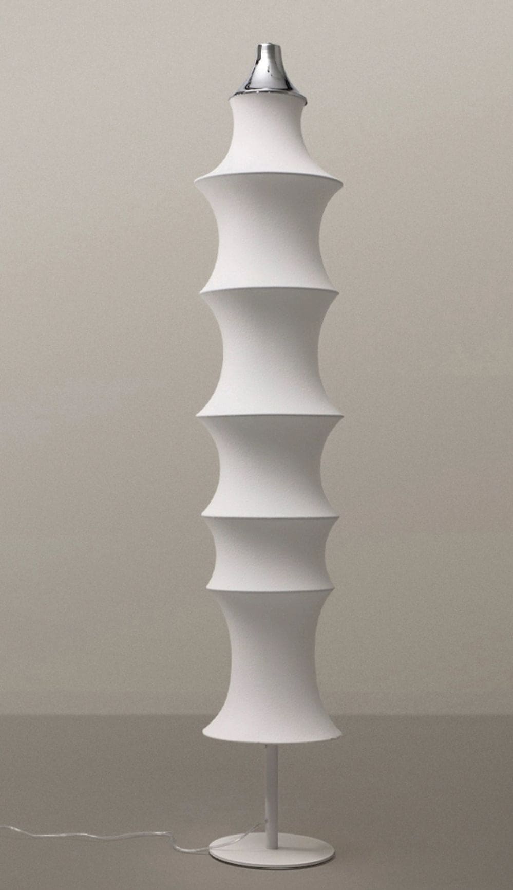 Modern Minimalism Floor Lamp in Fabric and Iron for Living Room or Bedroom - Lamps