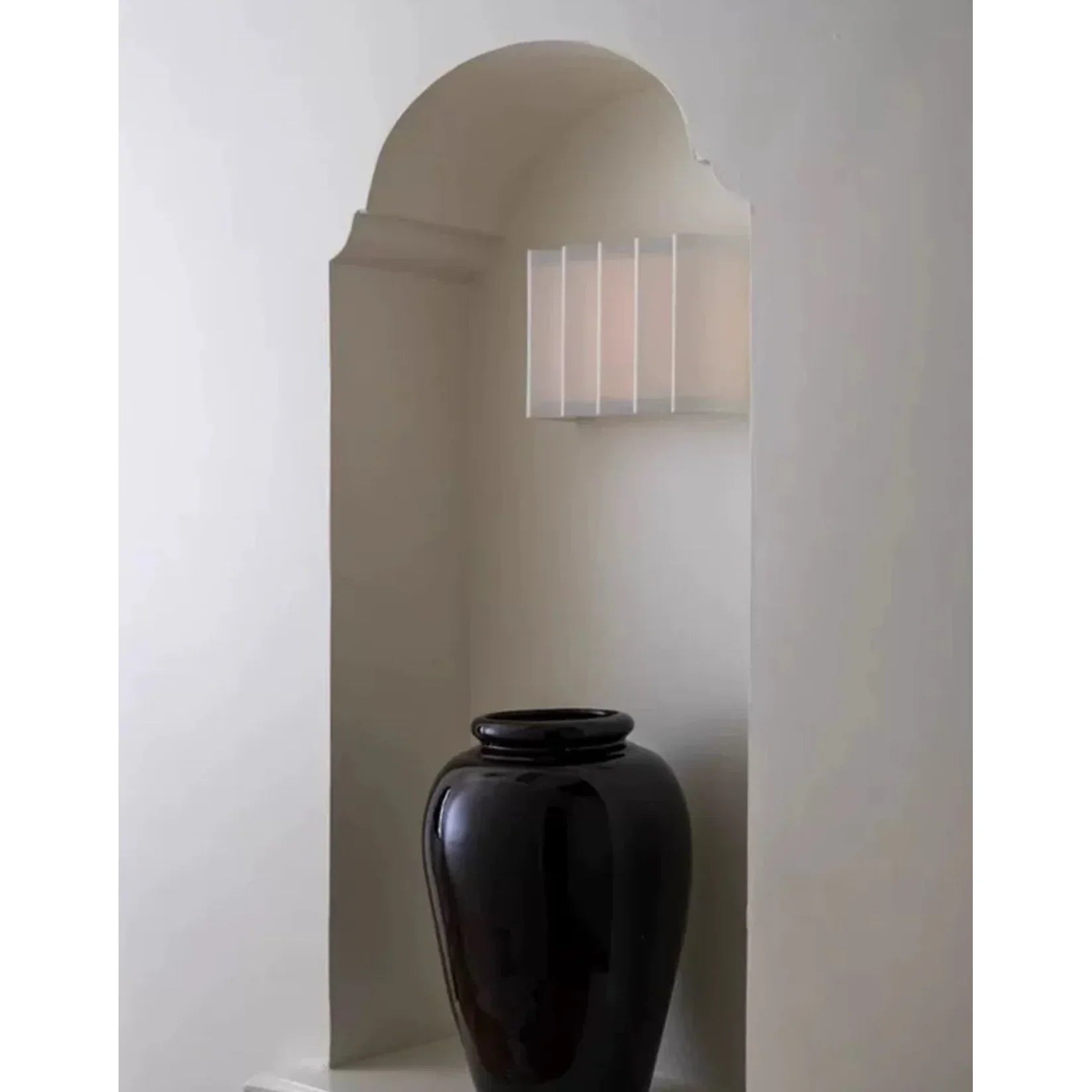 Japandi Wall Lamp Wave Design Warm Light Iron and Fabric 25cm x 18cm Csa Ul Listed Ce