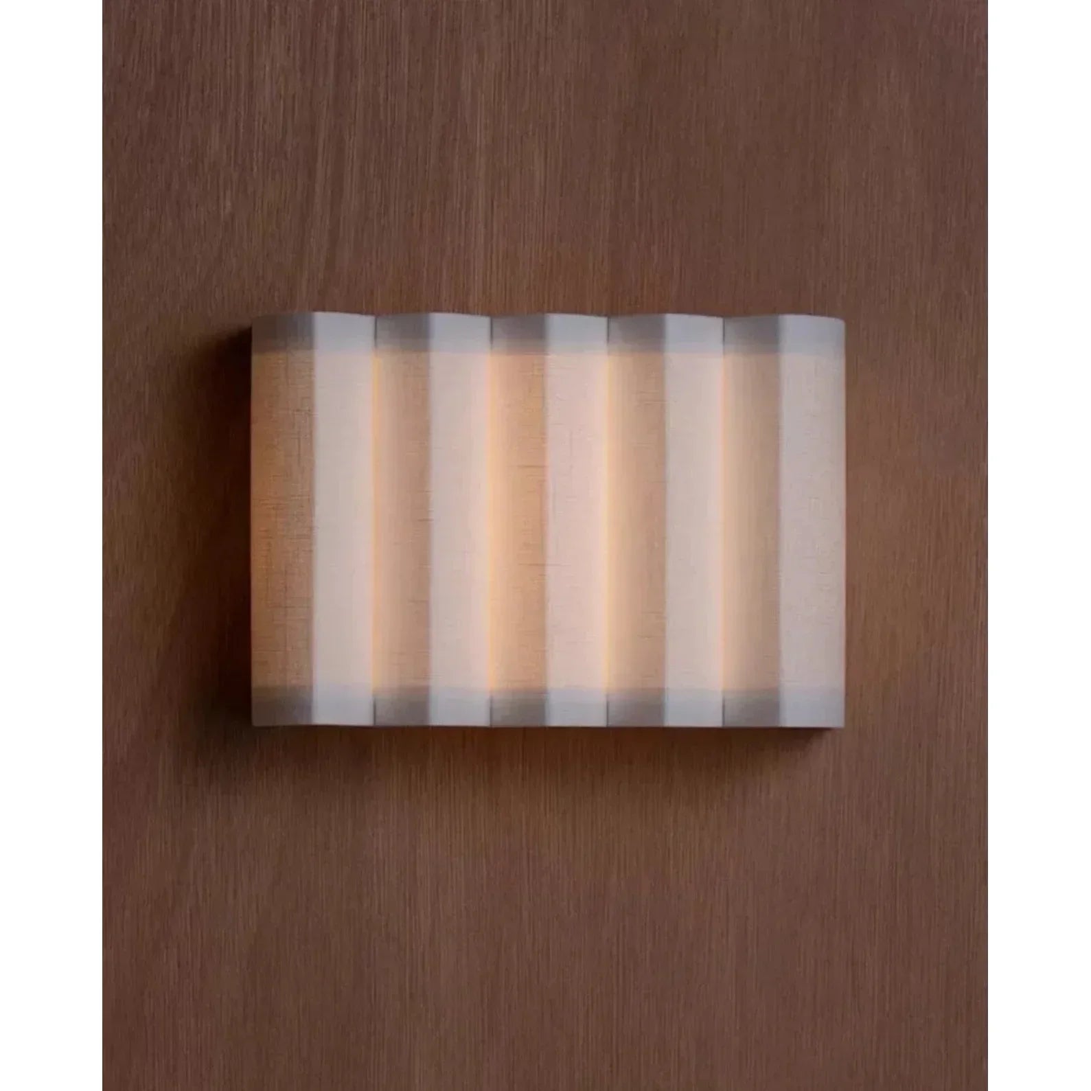 Japandi Wall Lamp Wave Design Warm Light Iron and Fabric 25cm x 18cm Csa Ul Listed Ce