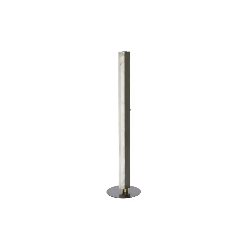 Minimalist Alabaster & Bronze Floor Lamp | Architectural Led Light - Lamps