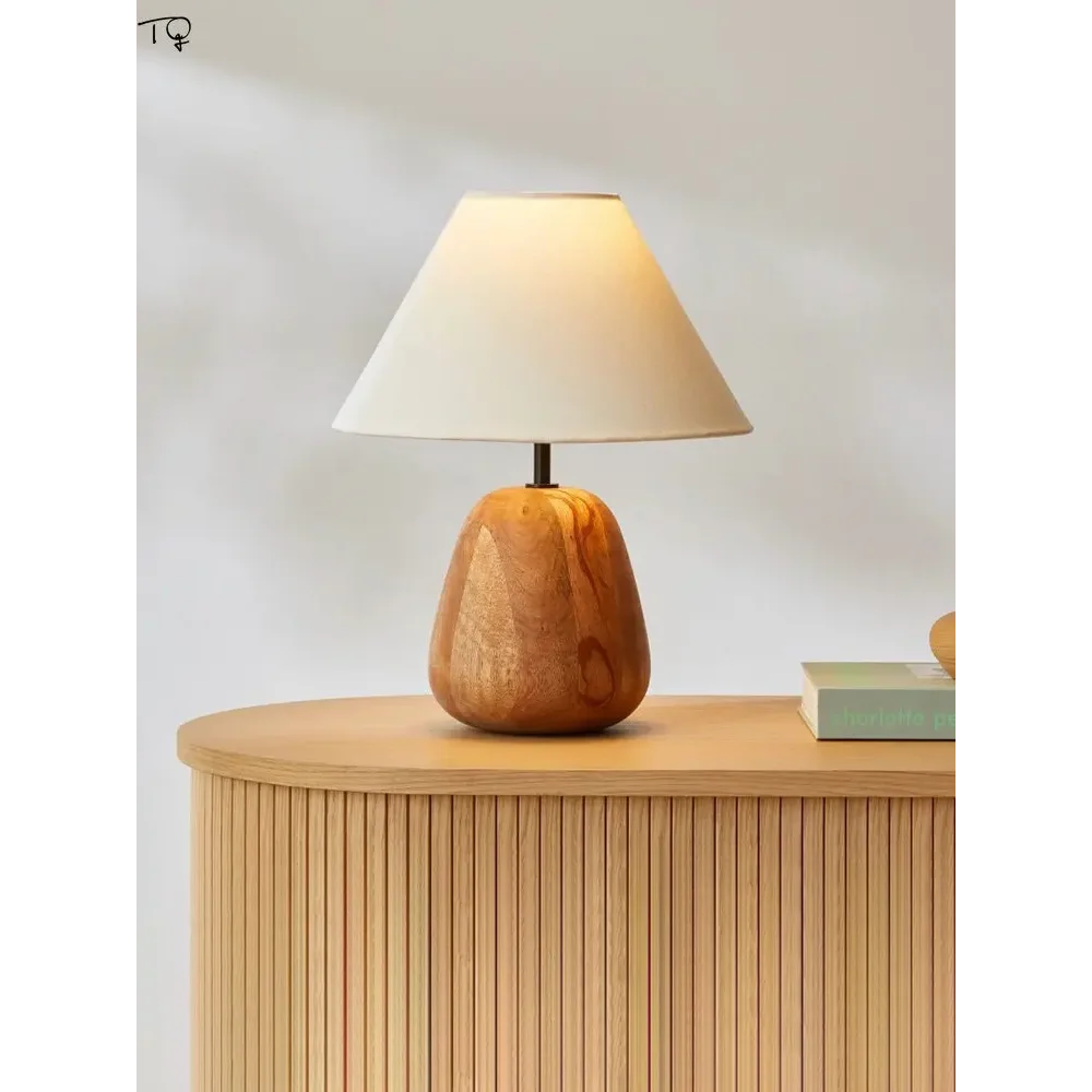 Minimalist Solid Wood Table Lamp | Bedside Lamp| Japandi Decor