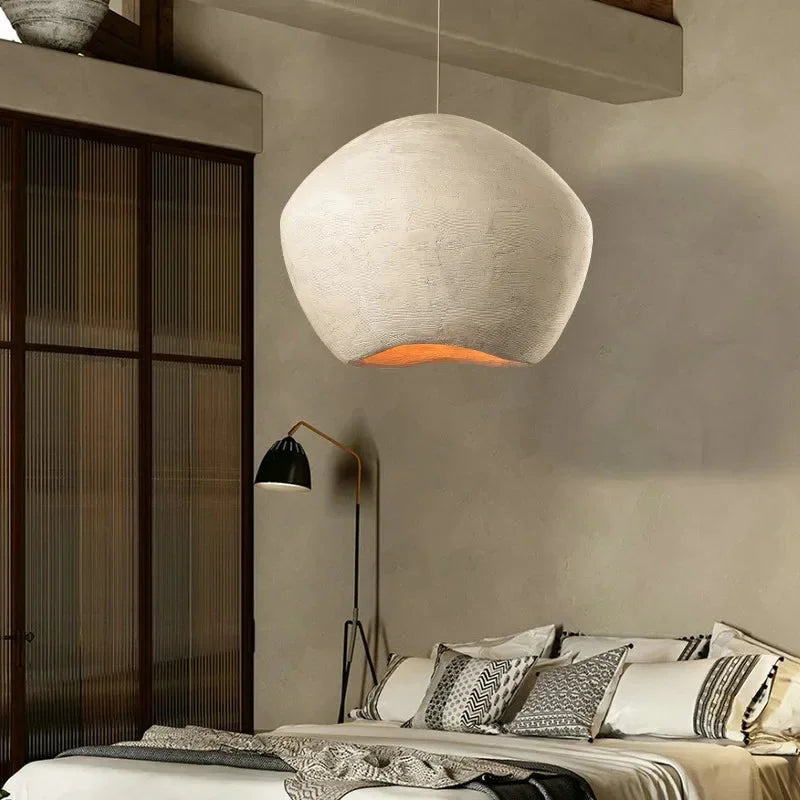 Minimalist sphere pendant in a modern interior