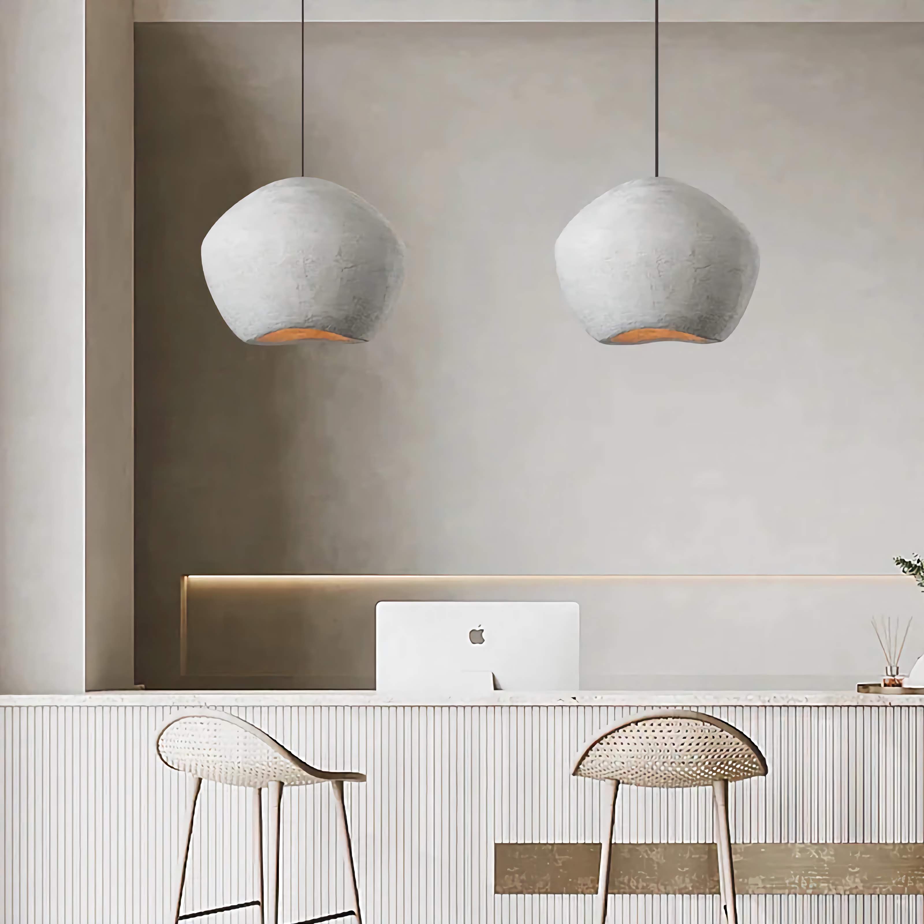 Hand Sculpted Pendant Lamp – Minimalist Modern Lighting for Restaurants Bars and Living Rooms