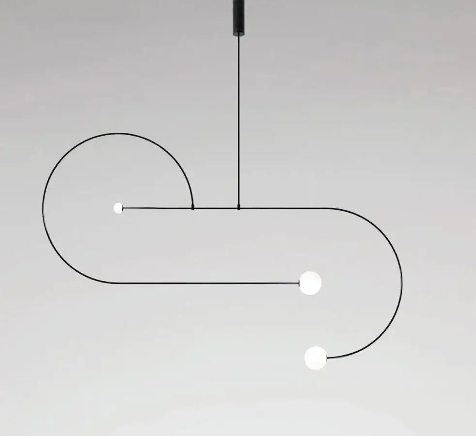 Black Linear Kitchen Island Lighting | Mobile Pendant | Modern Chandelier | Casalola - Chandeliers