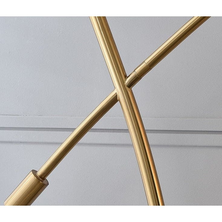 Minimalist Arc Floor Lamp | Living Room Lamps | Metal Base White Fabric Lampshade | Casalola