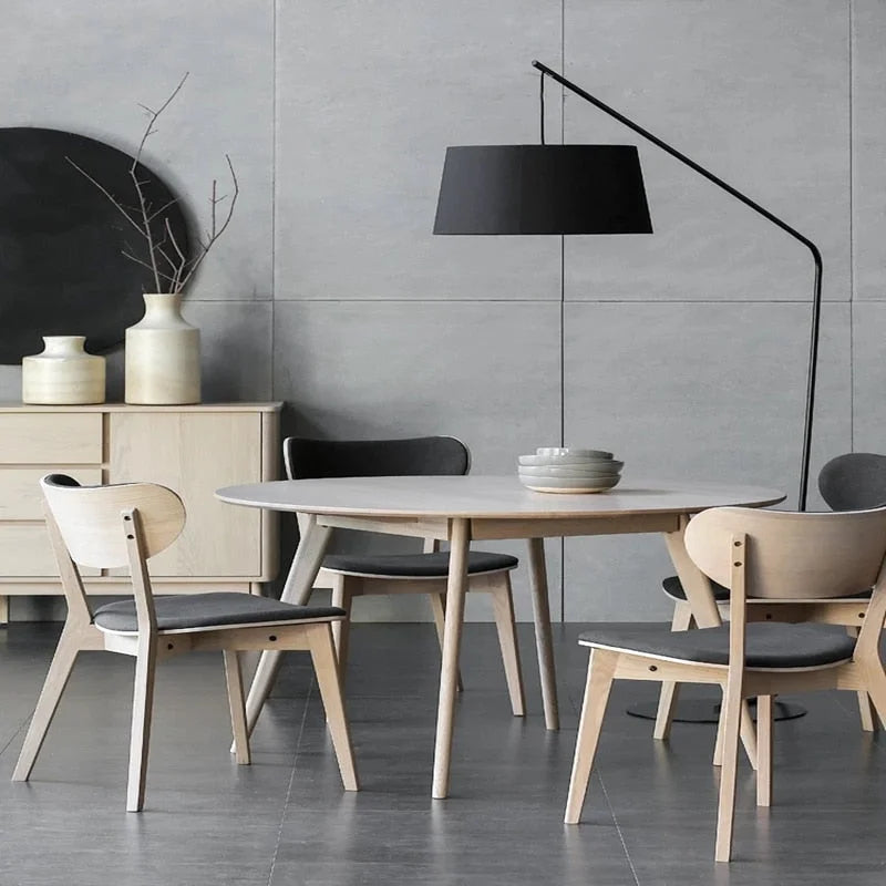 Black Floor Lamp Modern Minimalist with Fabric Shade | Led Lighting | Iron + Material