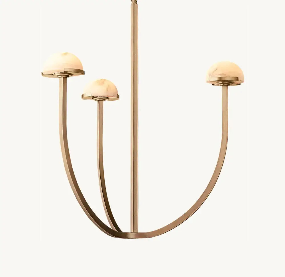 Copper and Alabaster Chandelier for Living Room or Dining | Casalola Lights - Chandeliers