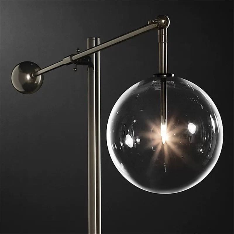 Brass and Glass Table Lamps for Living Room| Black Finish | Casalola Lights