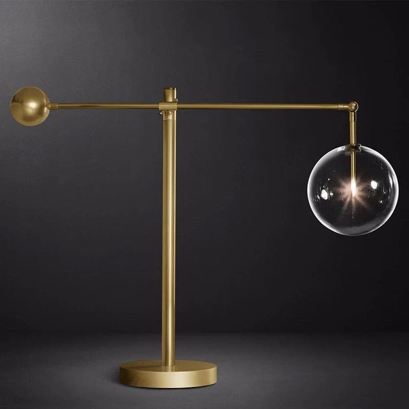 Brass and Glass Table Lamps for Living Room| Gold Finish | Casalola Lights