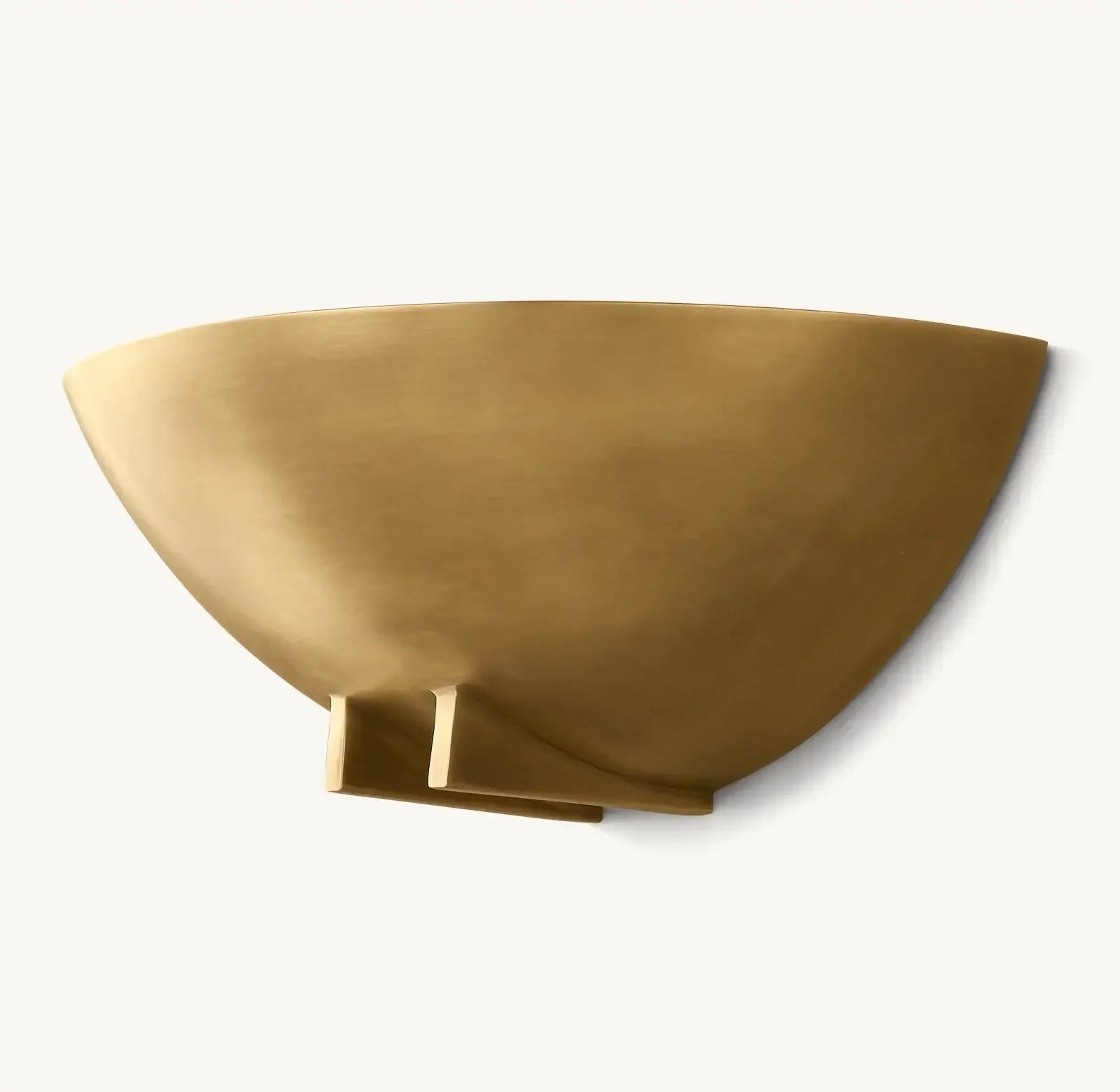 Modern Brass Bowl Wall Sconce – Handcrafted Luxury Accent Light - Sconces