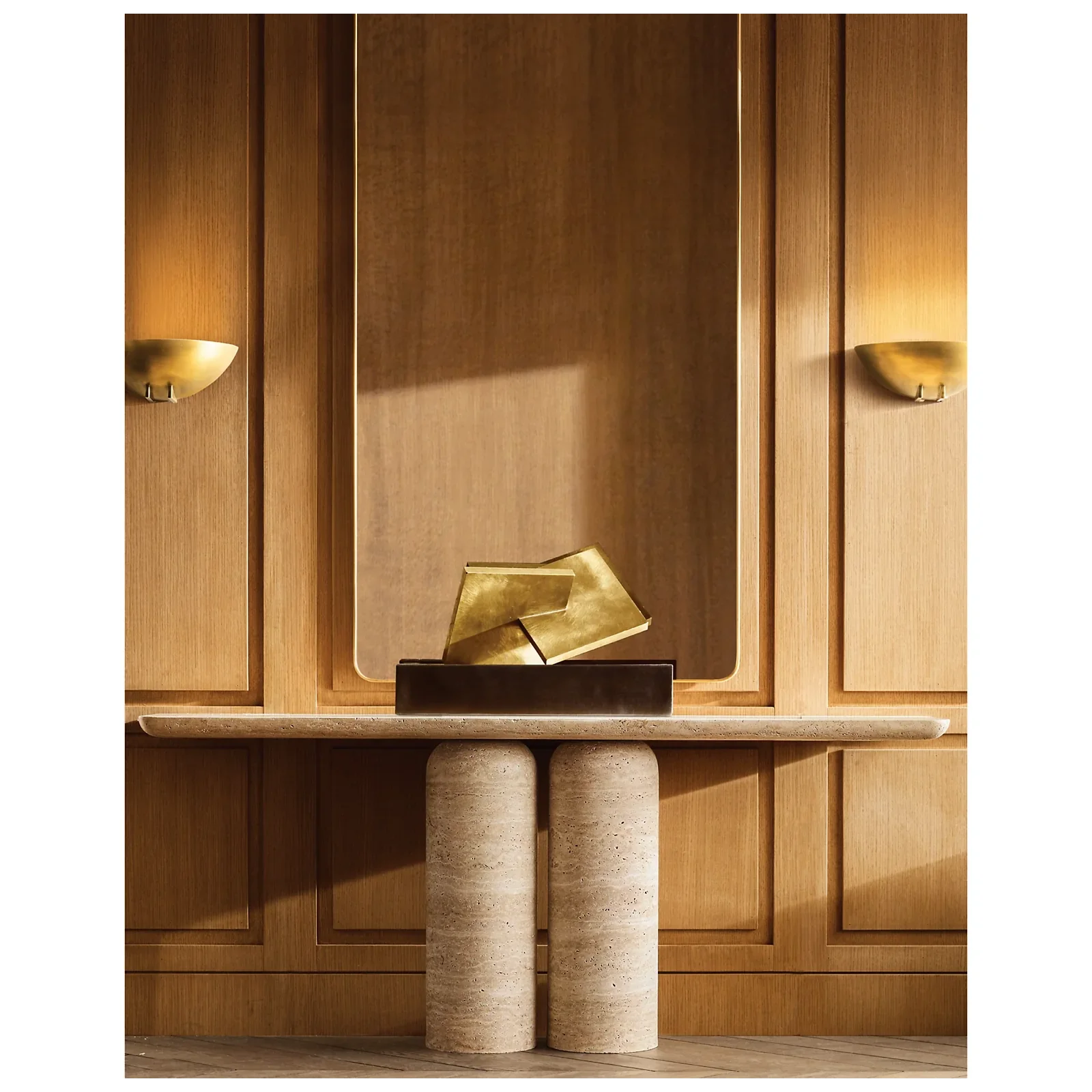 Modern Brass Bowl Wall Sconce – Handcrafted Luxury Accent Light