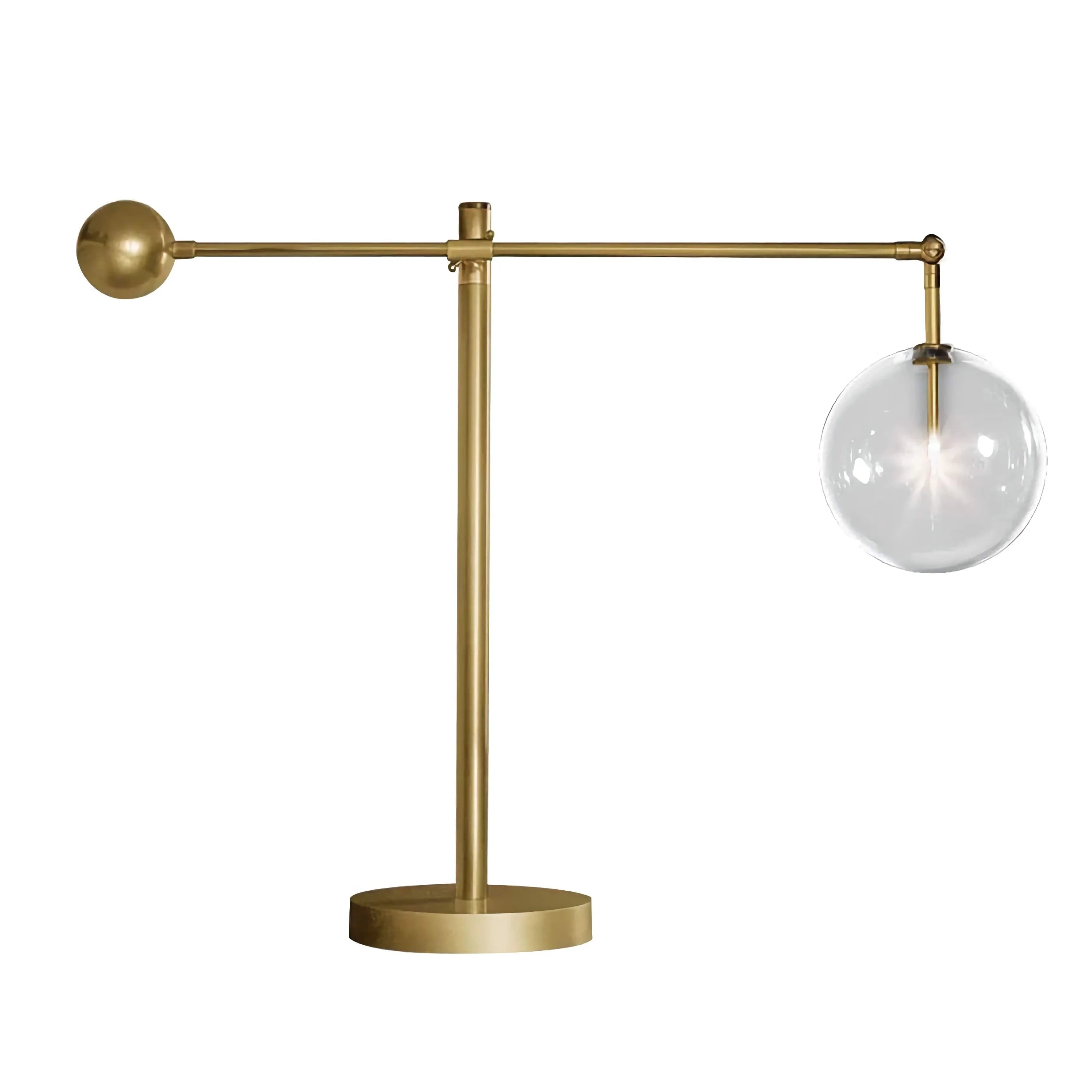 Brass and Glass Table Lamps for Living Room| Gold Finish | Casalola Lights