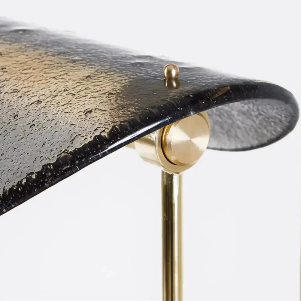 Modern Brass Glass Table Lamp | Italian Sculptural Led Light - Lamps