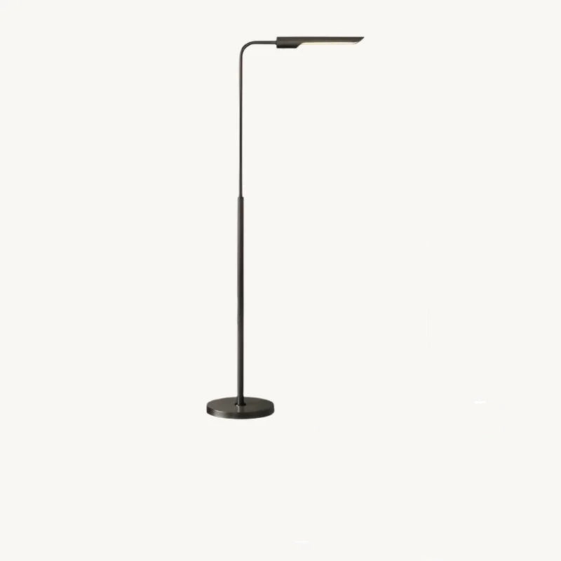 Mid Century Modern Floor Lamps Copper Finish Minimalist Design