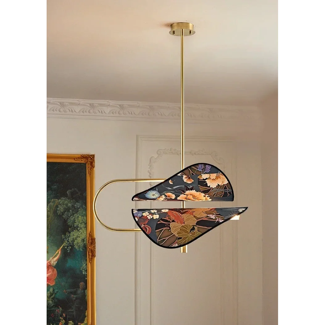 Akira Chinoiserie Floral Pendant Light – Designer Copper Led Statement Lamp Casalolalights Luxury Lamps for Interior