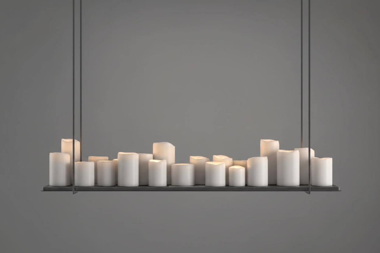 MODERN CANDLE PENDANT LIGHT