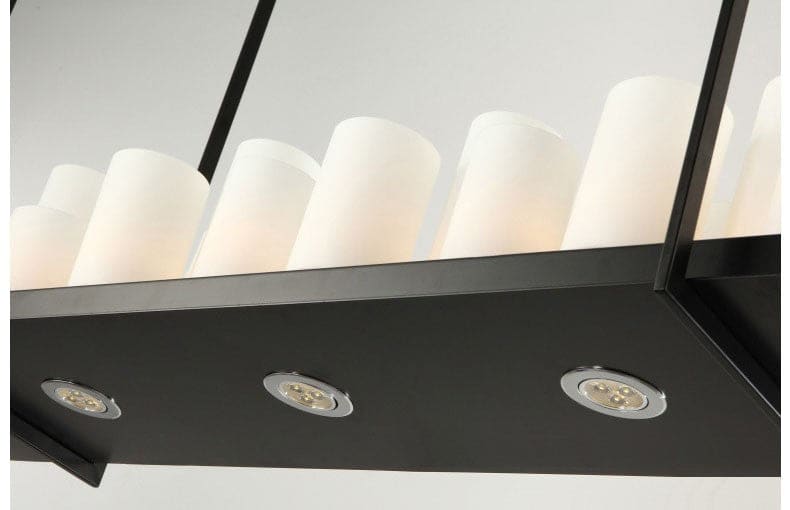 Candle Chandelier for Dining Room | Black Finish | Casalola Lights - Chandeliers