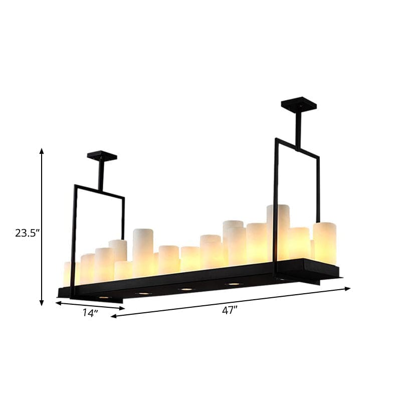 Candle Chandelier for Dining Room | Black Finish | Casalola Lights - Chandeliers