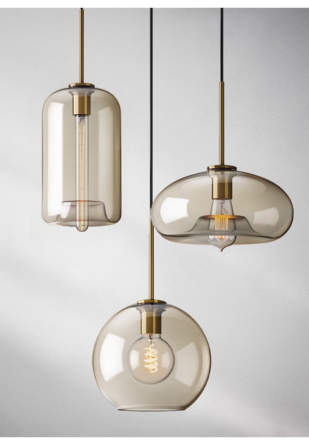 Modern Pendant Lighting | 1-light Glass Lamp | Kitchen Dining Room | Casalola - Lamps