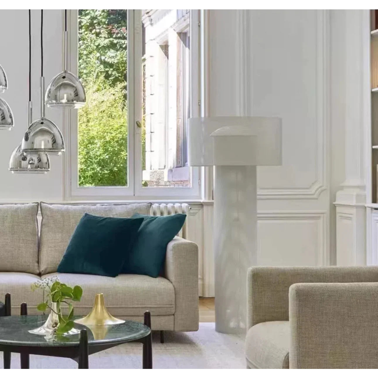 Luxury Mesh Table Lamps with Cylindrical Design – Wabi Sabi Minimalist