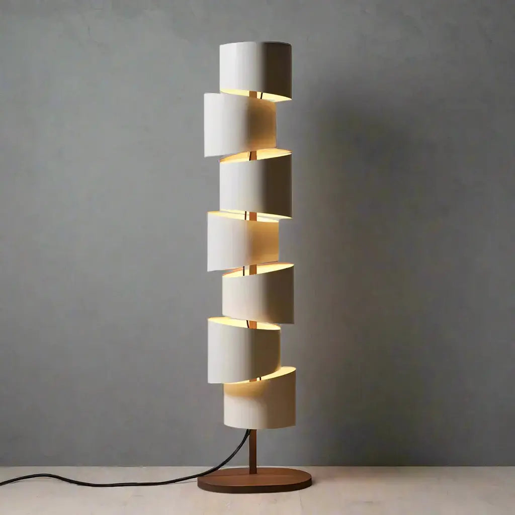 Modern Iron Tower Floor Lamp for Living Room Bedroom - Lamps