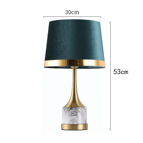 Green Luxury Bedside | Touch Table Lamp Dark Academia Design | Casalola