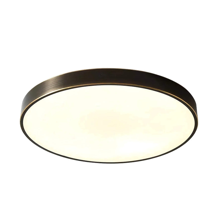 MODERN MINIMALISM BLACK COPPER FLUSH MOUNT CEILING LIGHT