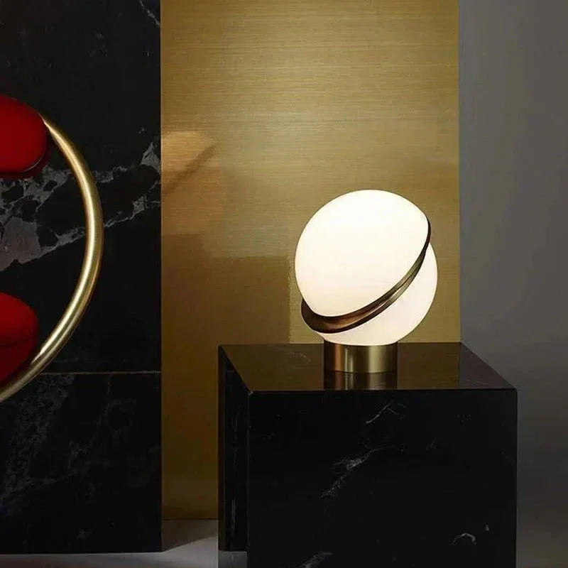 Modern Table Lamp | for any Room | Round Glass | Casalola - Lamps