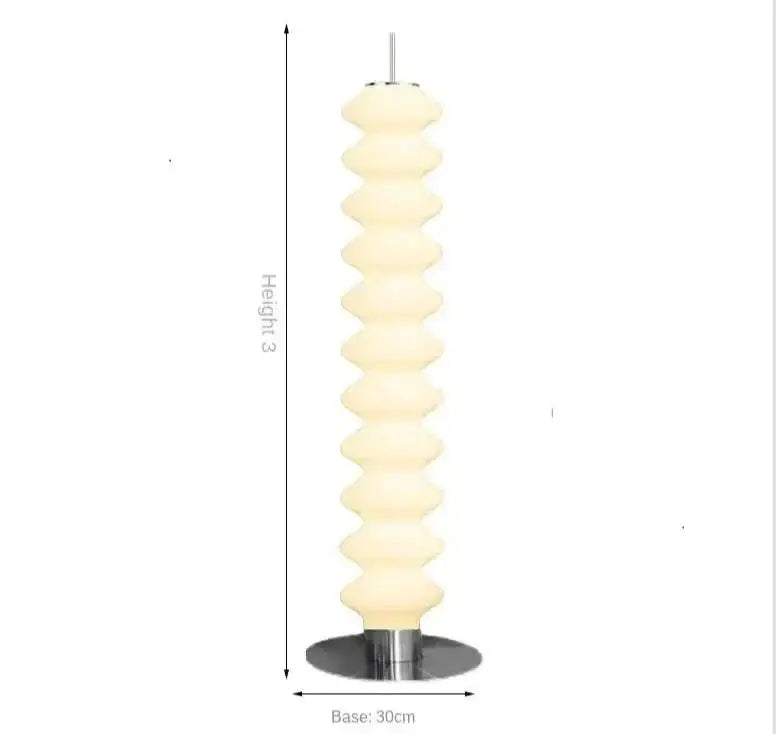 Modern Sculptural Floor Lamp - Led Chrome Finish Dimmable - Lamps