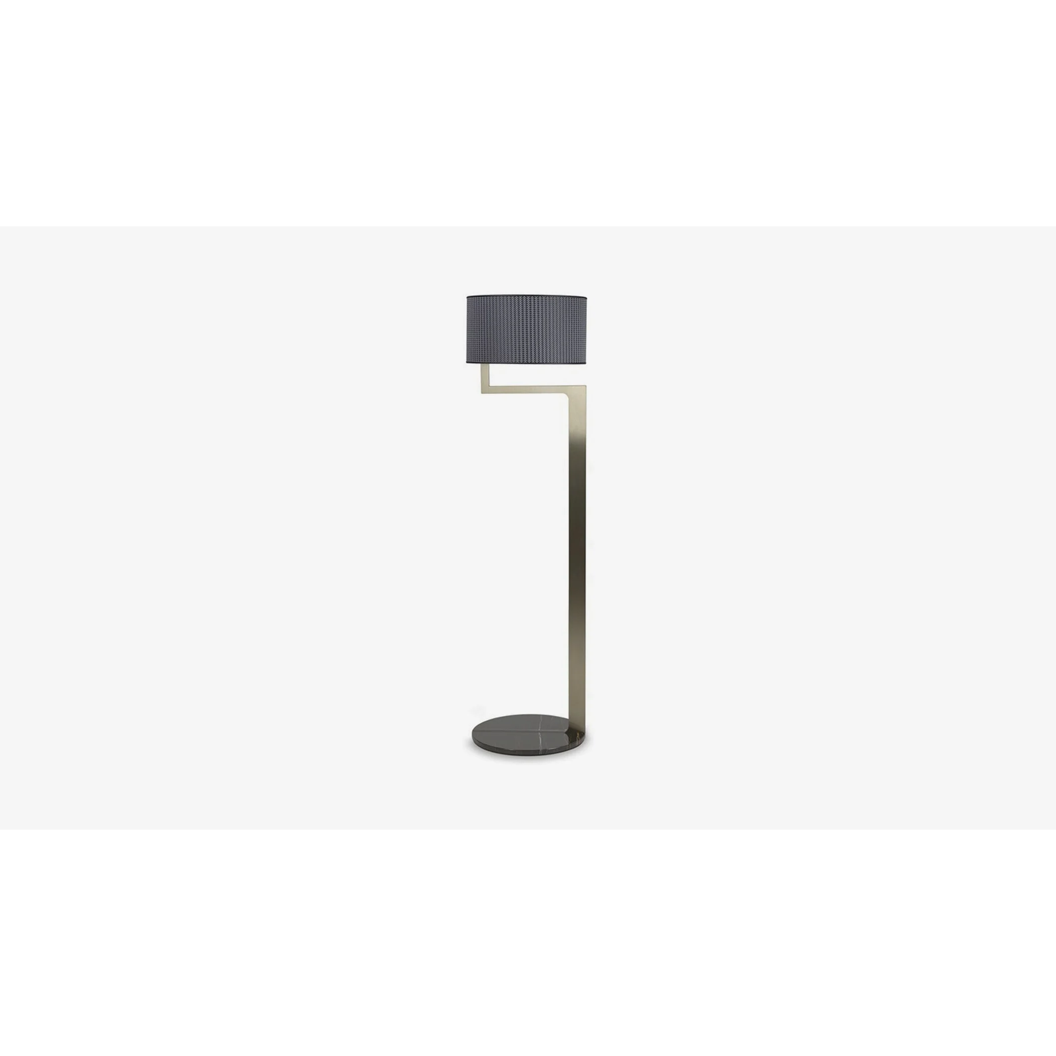 Modern Sculptural Metal Floor Lamp | Architectural Statement Piece | Black