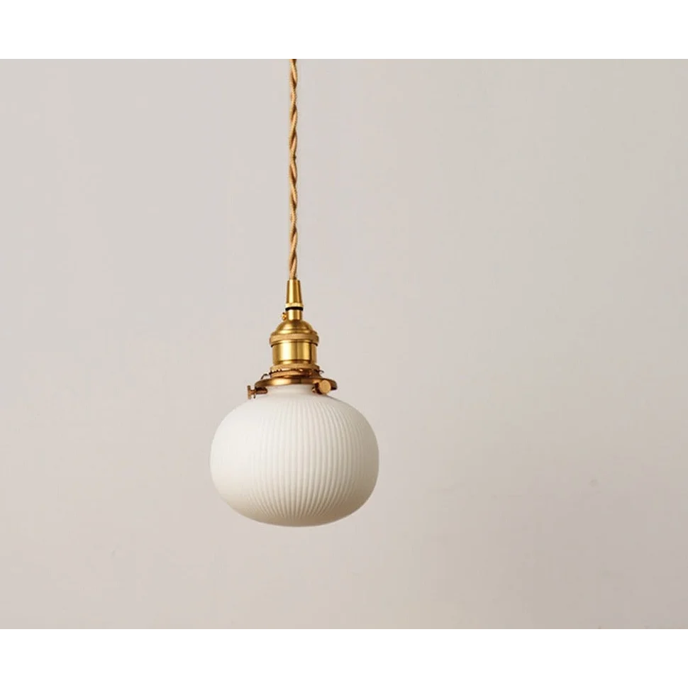 Elegant White Pendant Lamps | Ceramic Hanging Lights | 1 Lights for Living Room Bedroom Kitchen