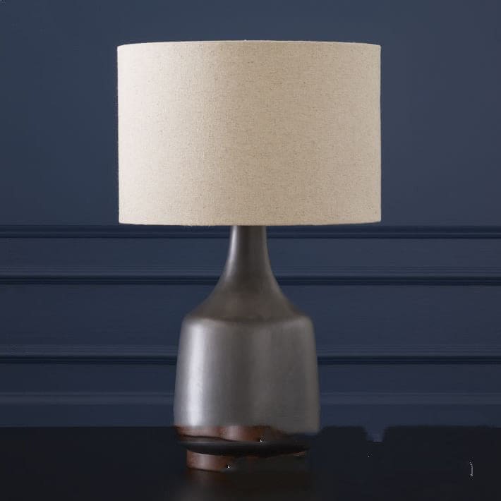 Ceramic Table Lamps Black White Fabric Minimalist Rustic Dark Academia Lighting