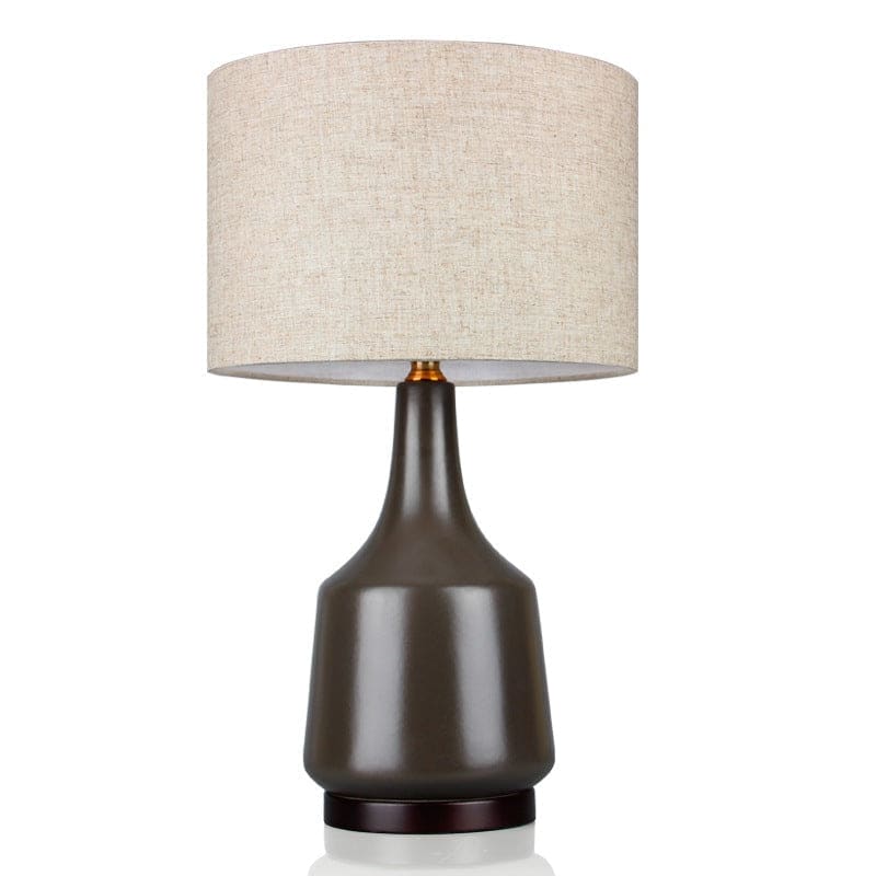 Ceramic Table Lamps Black White Fabric Minimalist Rustic Dark Academia Lighting
