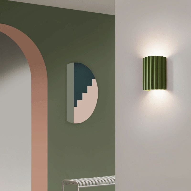 Ceramic Wall Light Fixtures 4 Colors Green Grey White for Living Room Bedroom Stairs Hall - Sconces