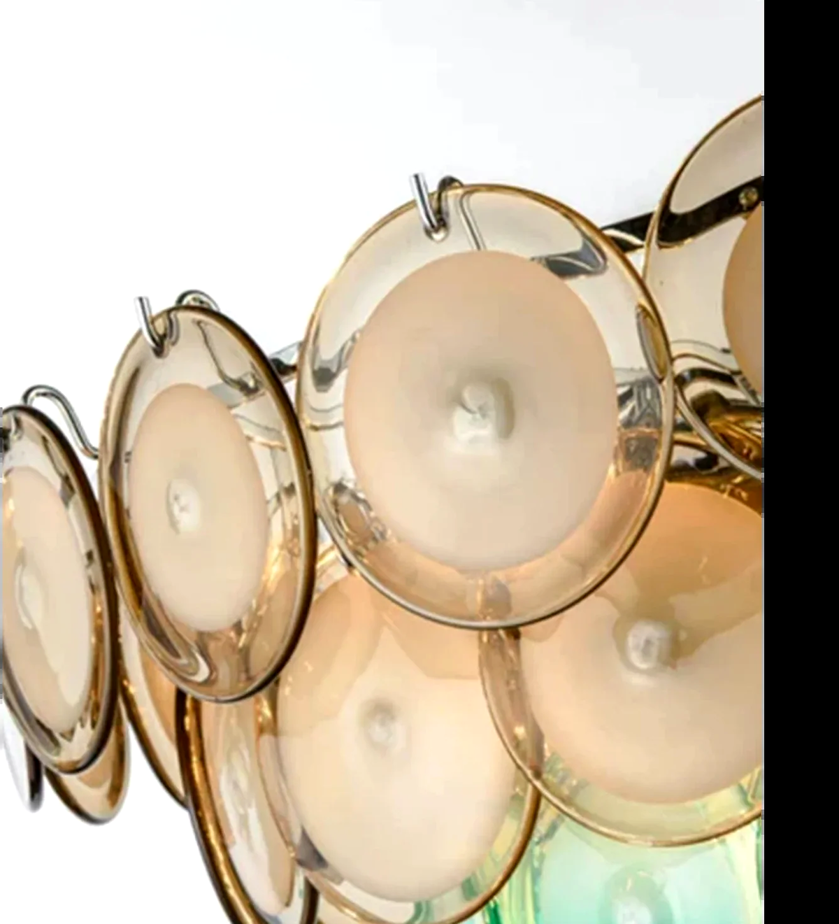 Murano-Style Linear Chandelier | Multicolour | CLOP895001