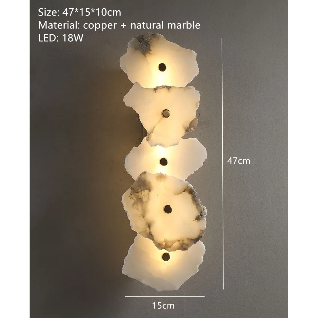 Decoratives Wall Sconces | Marble Lamp for Living Room Bedroom