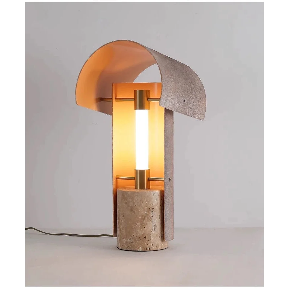 Industrial Art Deco Accent Table Lamp for Bedroom Living Room or Office