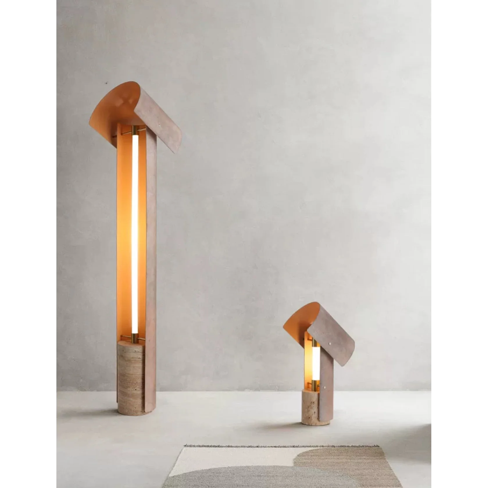 Industrial Art Deco Accent Table Lamp for Bedroom Living Room or Office