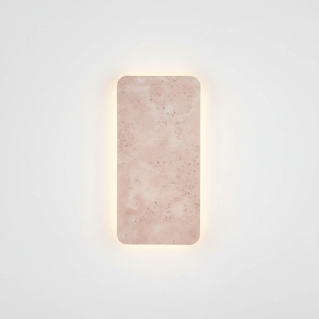 NATURAL TRAVERTINE RECTANGULAR WALL LAMP | CITTERIO DESIGN CLGH89522
