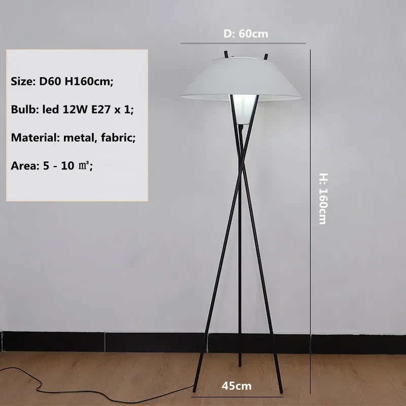 Nordic Minimalism Wabi Sabi Floor Lamp Japandi Decor for Living Room Bedroom