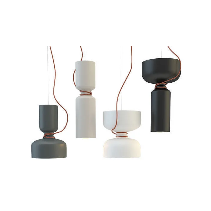Nordic Pendant Light | Minimalist Painted Metal Dome Black or White Kitchen Island & Dining Room Casalolalights Luxury