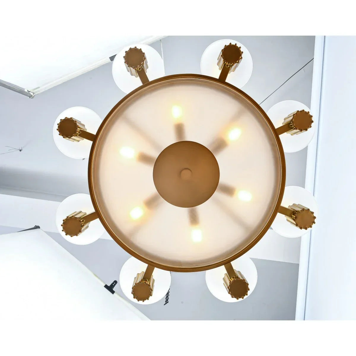 Italian Art Deco Brass Chandelier | 17-light Novecento Tiered 42in Dining Room & Foyer Casalolalights Luxury Lamps