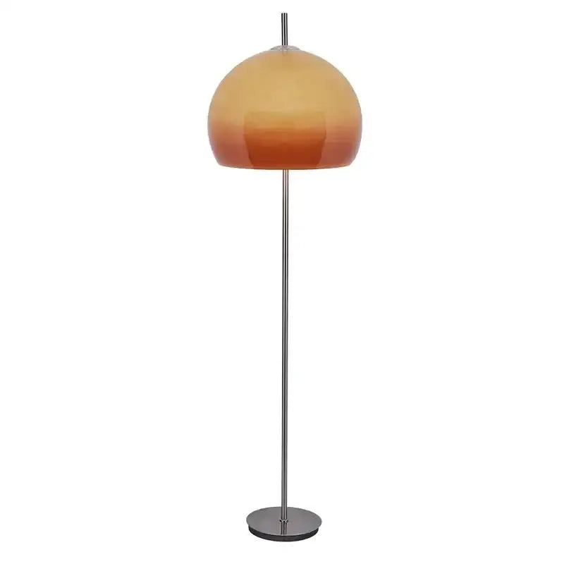 Orange Glass Bauhaus Mid-century Modern Floor Lamps